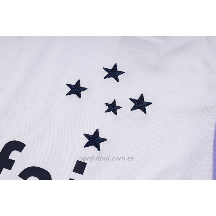 Chandal del Cruzeiro Manga Corta 2023-2024 Blanco - Pantalon Corto